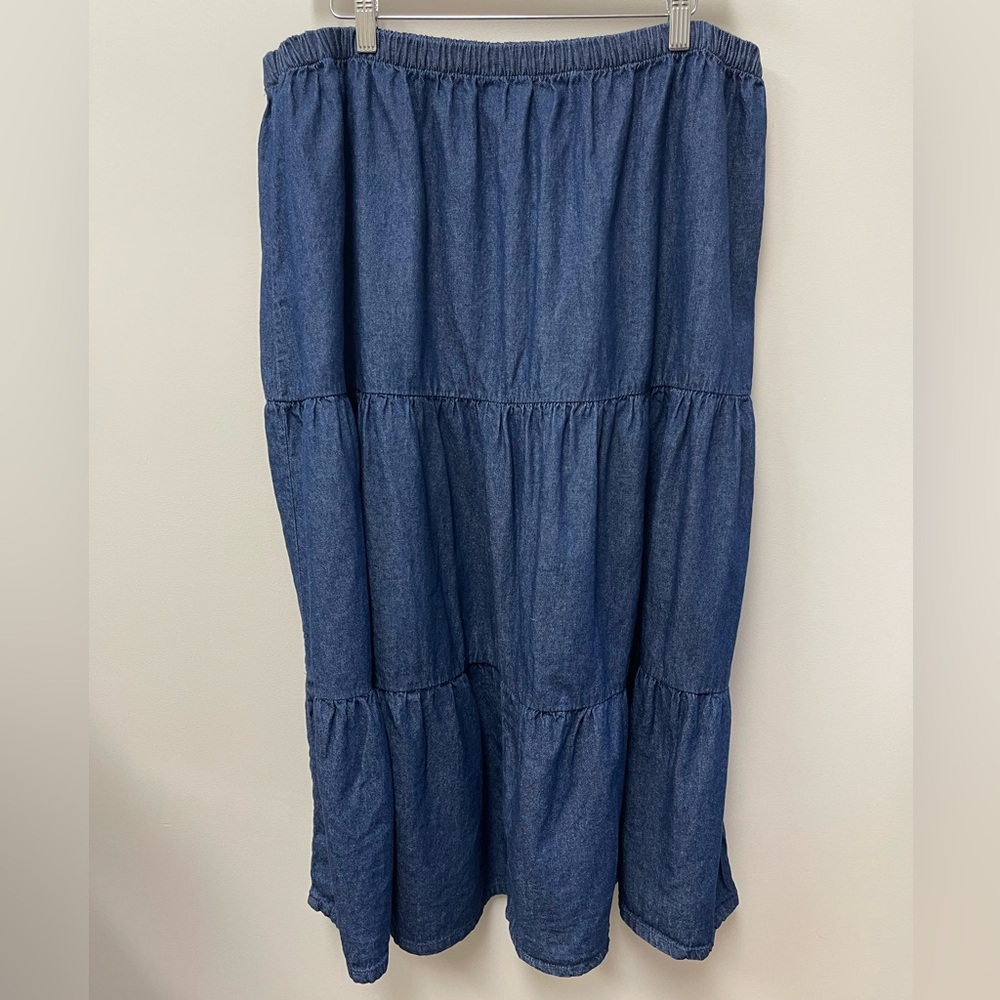 CW Classic Indigo Midi Skirt